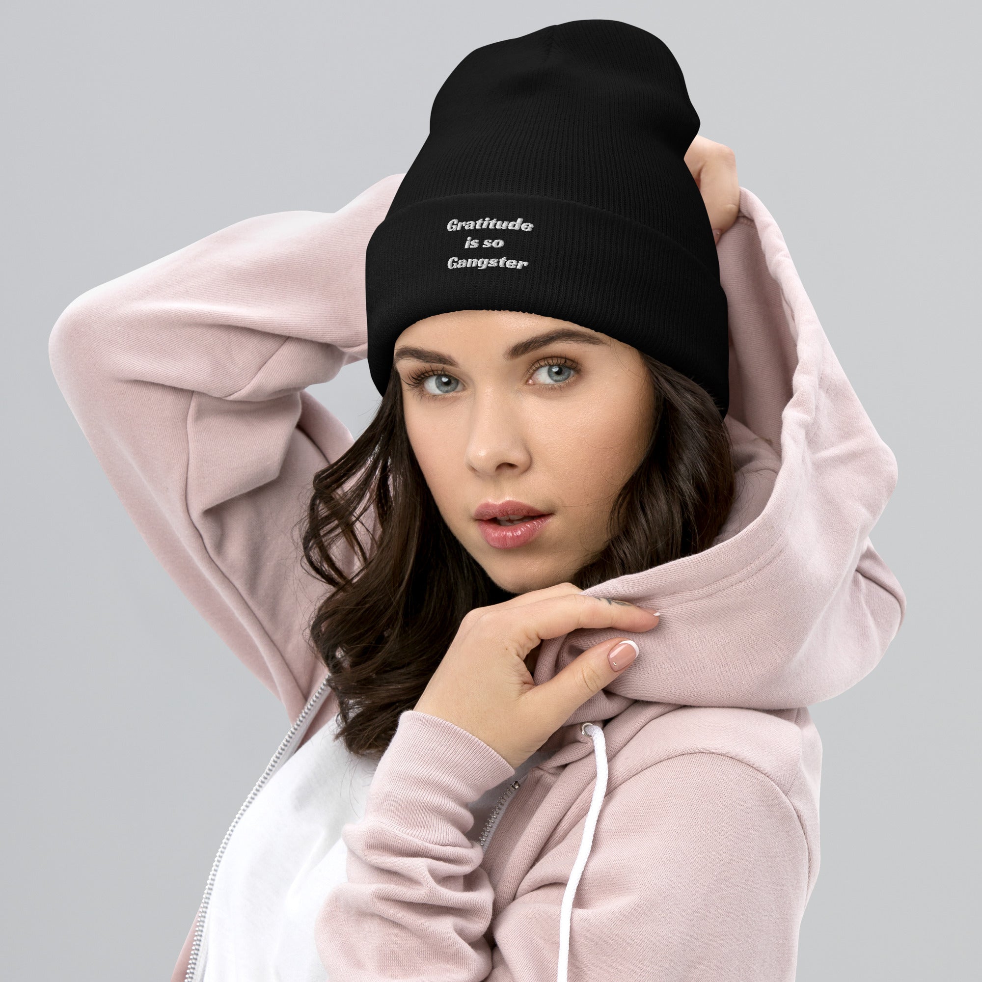 Gratitude is so Gangster Cuffed Beanie